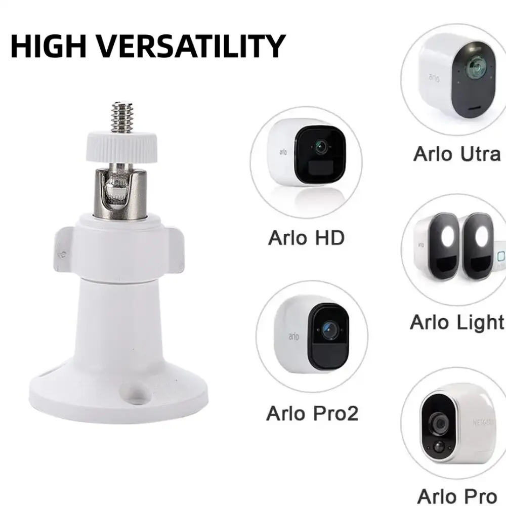 Security Metal Wall Mount Adjustable Indoor Outdoor Mount Compatible With Arlo Ultra/Pro/Pro 2/Pro 3 CCTV Camera and Others