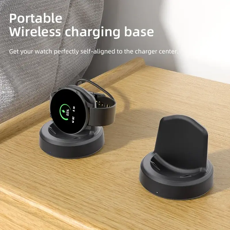 Wireless Watch Charger Compatible For Samsung Galaxy Watch 5 Pro 5/4/3 Active 2/1Gear Sport/S3 Portable Charging Dock Station