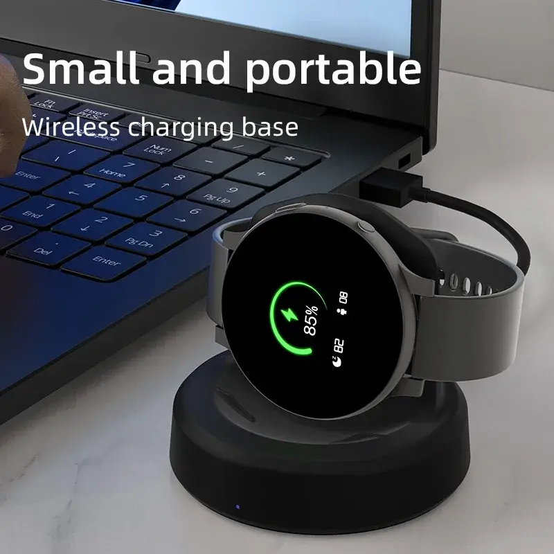 Wireless Watch Charger Compatible For Samsung Galaxy Watch 5 Pro 5/4/3 Active 2/1Gear Sport/S3 Portable Charging Dock Station