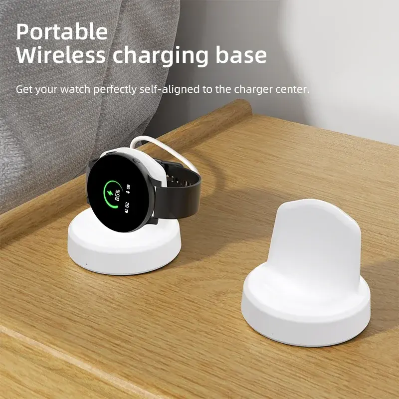 Wireless Watch Charger Compatible For Samsung Galaxy Watch 5 Pro 5/4/3 Active 2/1Gear Sport/S3 Portable Charging Dock Station