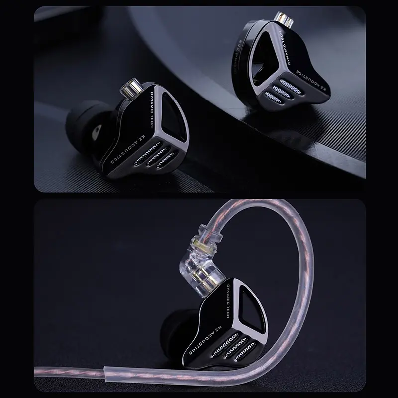 KZ ZVX PRO Wired Earphones HiFi Bass Music Metal Earbuds Stage Live Monitor Sport Headphones Noise Cancelling IEM Gaming Headset