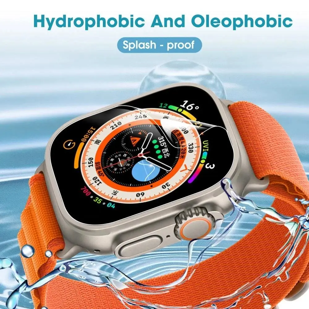 Screen Protector for Apple Watch Series 9 8 7 6 SE 5 4 Ultra 2 Smart Accessories for IWatch 49mm 44mm 40mm 45mm 41mm Film Cover