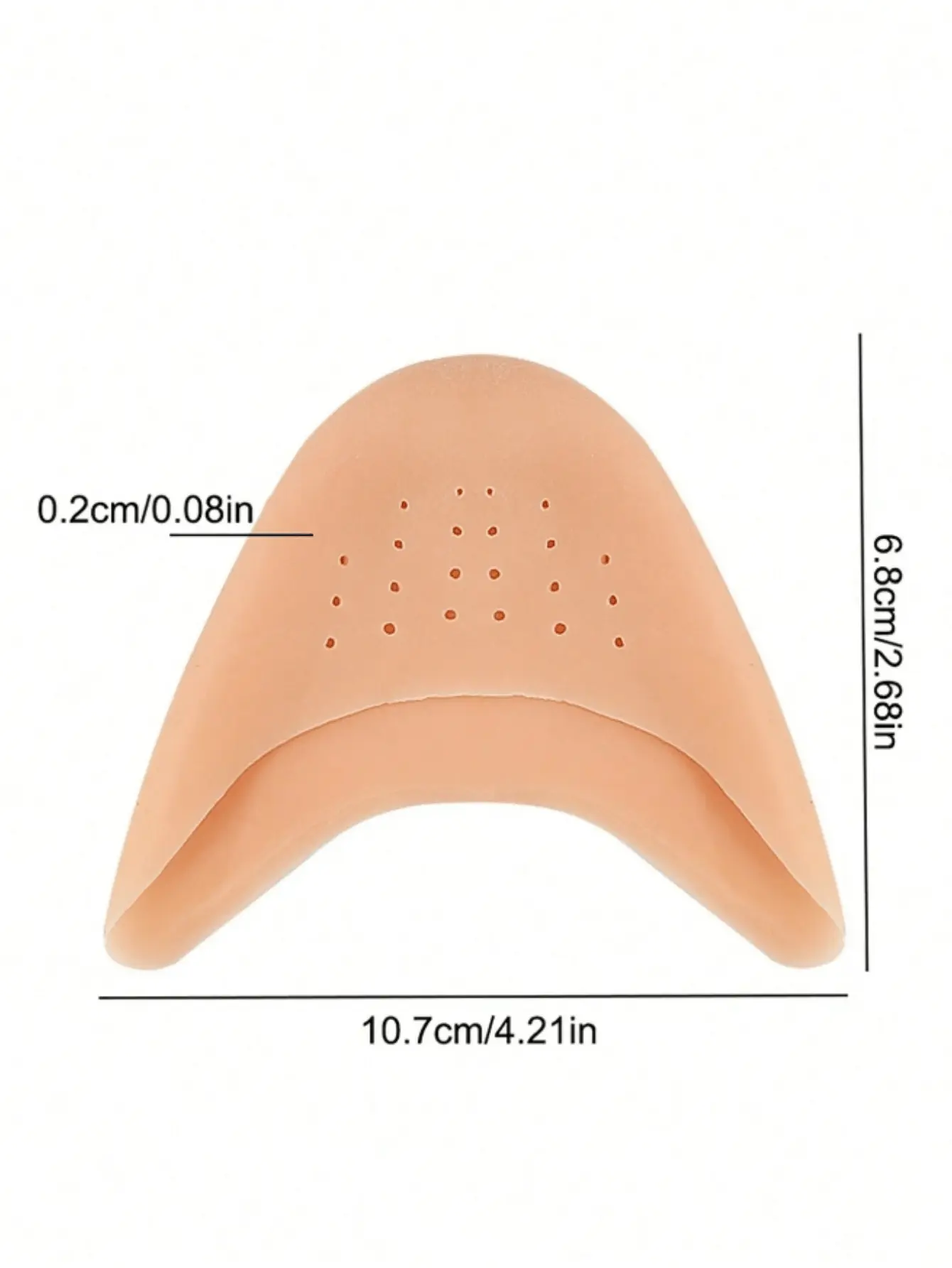 2 Pairs of Toe Protective Covers, Anti-Wear Toe Covers, High Heels, Silicone Toe Anti-Pain, Non-Abrasive Foot Pads, Large and Small Toe Protectors