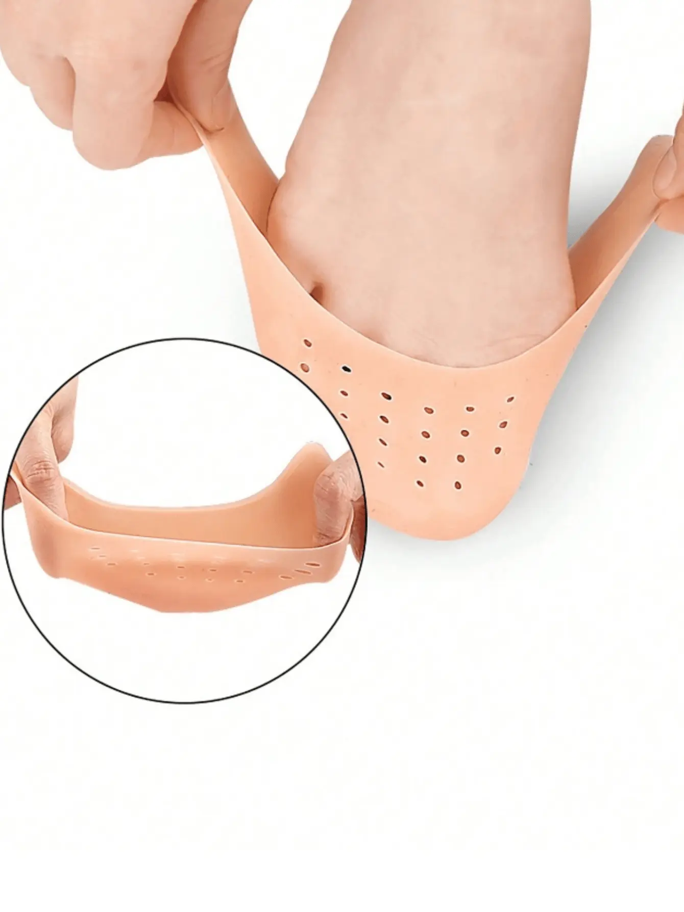 2 Pairs of Toe Protective Covers, Anti-Wear Toe Covers, High Heels, Silicone Toe Anti-Pain, Non-Abrasive Foot Pads, Large and Small Toe Protectors