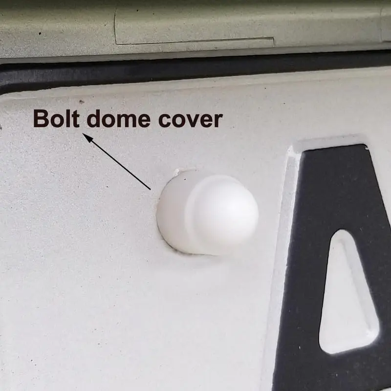 50Pcs Hex Nut Cover, White Black M4 M5 M6 M8 M10 M12 Bolt Dome Caps Covers ,Plastic Dome Bolt Nut Protection Caps Cover for Bolt