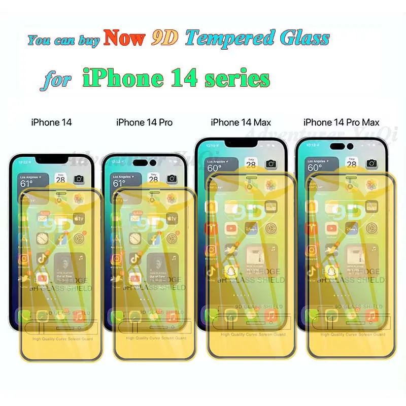 For iPhone 16 14 13 15 Pro Max Glass Screen Protector 4Pcs 12 11 9D Full Glue Tempered X XR XS 7 8 se2020 Plus Protective
