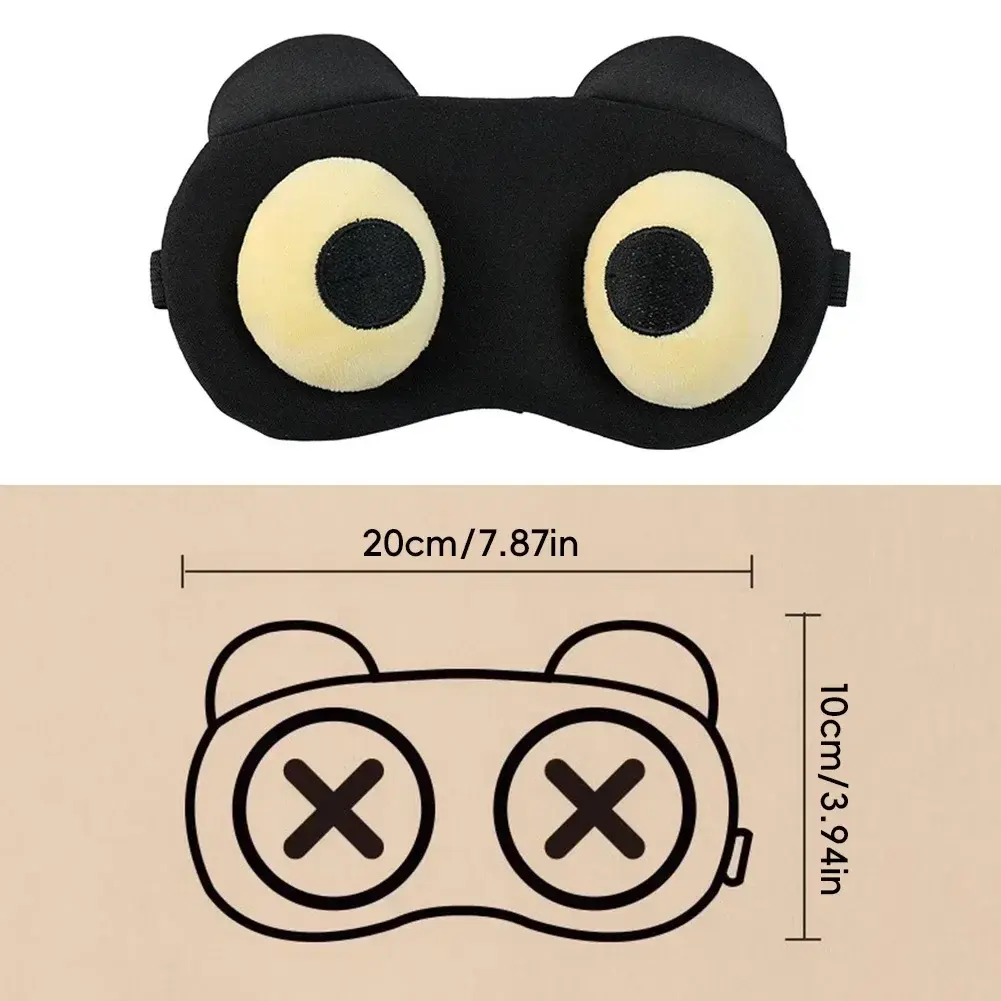 Eye Mask for Sleeping Sleep Cover Breathable Relief Fatigue Polyester Fun Big Eye Blindfold Eyepatch for Travel Eye Shade Cover
