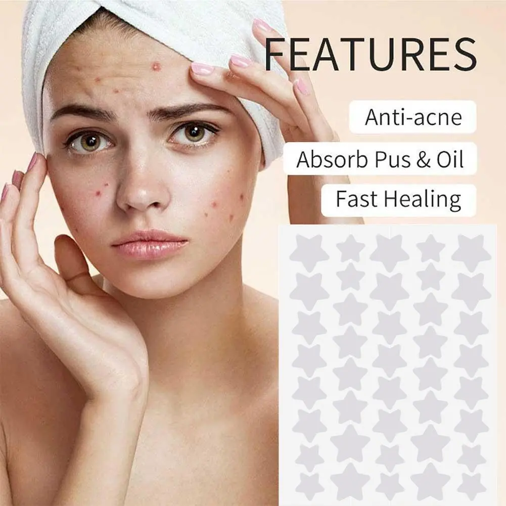 Colorful Star Shaped PE Pimple Patches Acne Cover Invisible Removal Skin Care Stickers Face Spot Concealer Beauty Makeup Tools