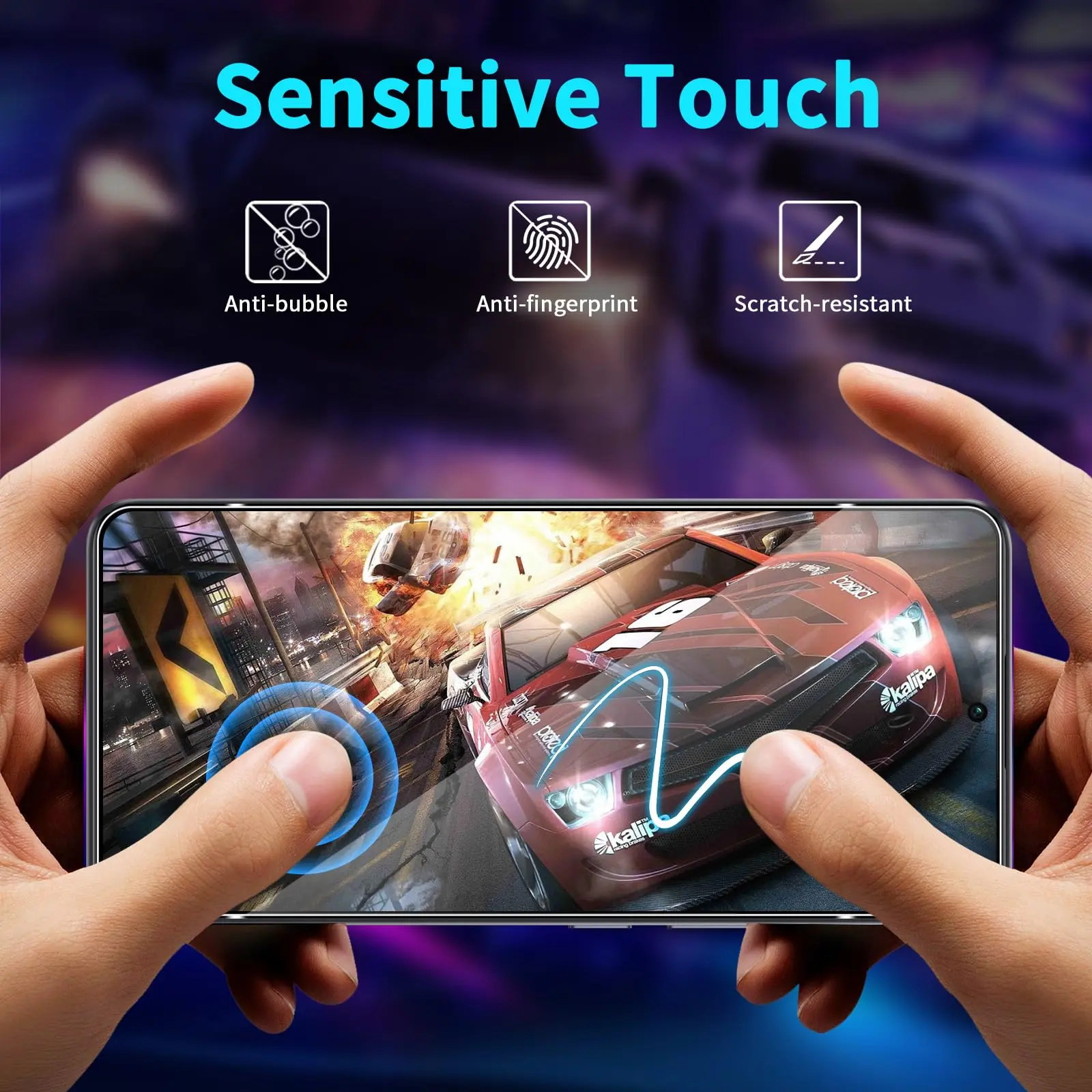 For POCO F6 Screen Protector Xiaomi, Tempered Glass HD Crystal 9H High Aluminum Transparent Clear Anti Scratch Case Friendly