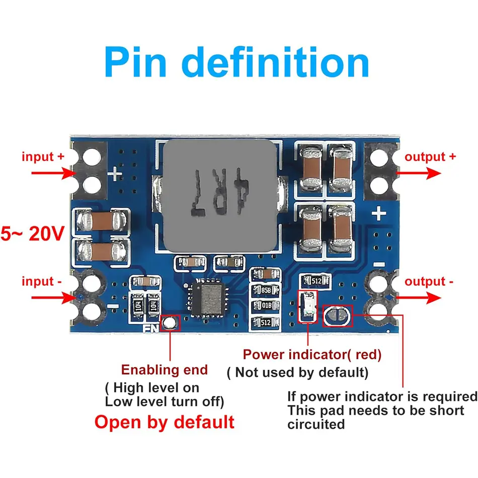 5pcs High Efficiency Output 3.3V/5V/9V/12V 5A Mini560 Step Down DC-DC Converter Voltage Regulator Buck Stabilized Power Supply