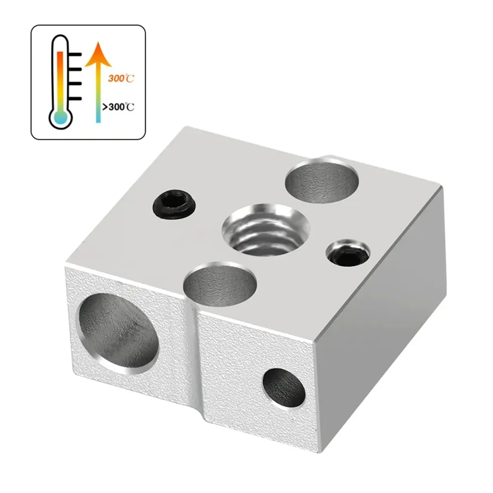CR6 SE Heater Block High Temperature Plated Copper & Aluminium Heatblock For Creality CR-6 SE/CR 6 Max SE 3D Printer Parts