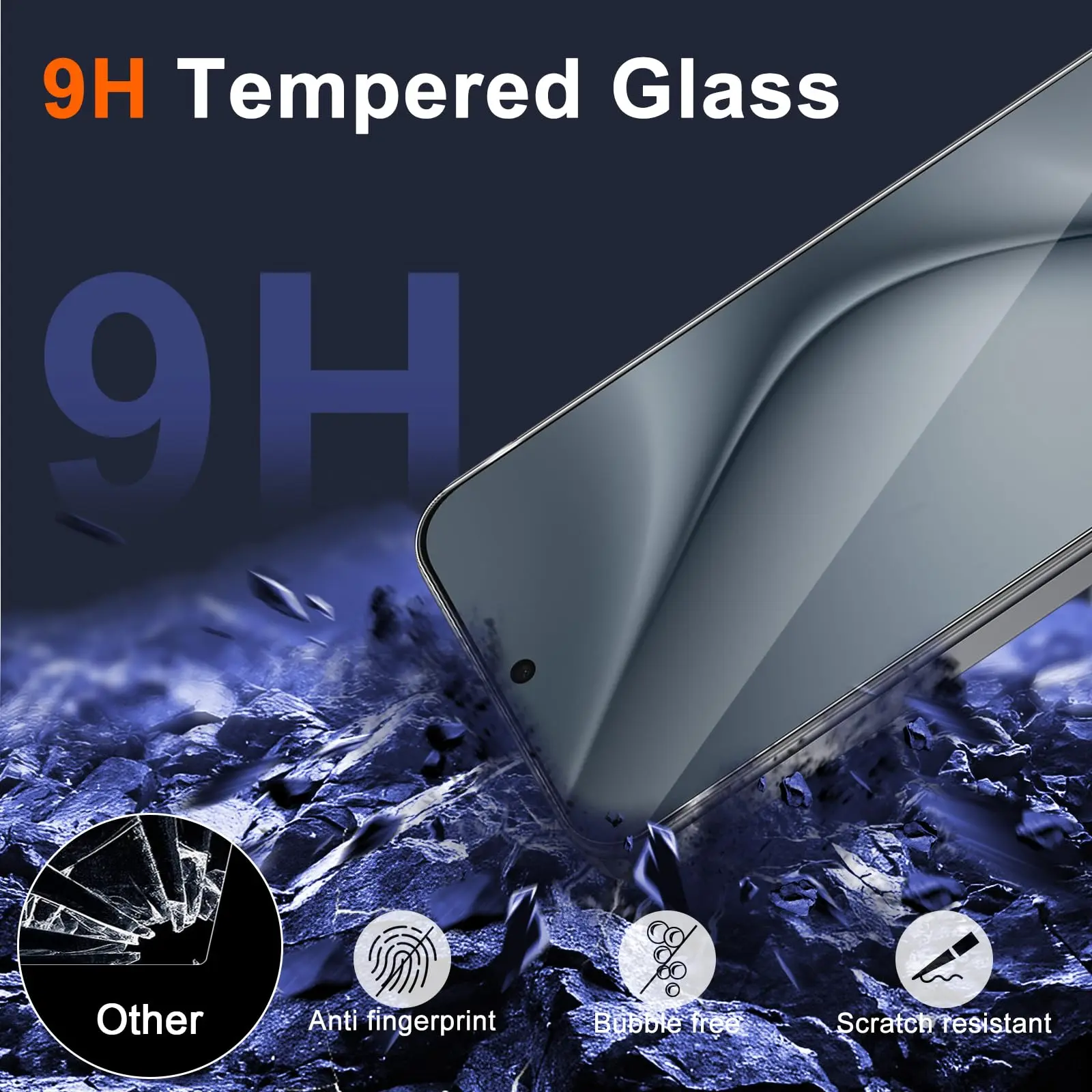 Screen Protector For OPPO Find X8 6.59 inch Tempered Glass HD Crystal  Mica 9H Anti Scratch Case Friendly High Aluminum