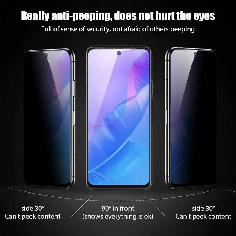 4PCS Anti-spy Screen Protector For Xiaomi 12T 11T Pro 12 11 Lite 5G NE Privacy Protective Glass For Poco X5 X4 X3 Pro M5 M5S F4