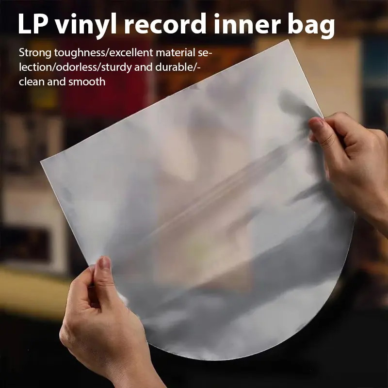 50PCS 12" Anti-static Vinyl Record Protector Inner Sleeves Record Protective Storage Bags Vinyl Record Inner Plastic Clear Bags