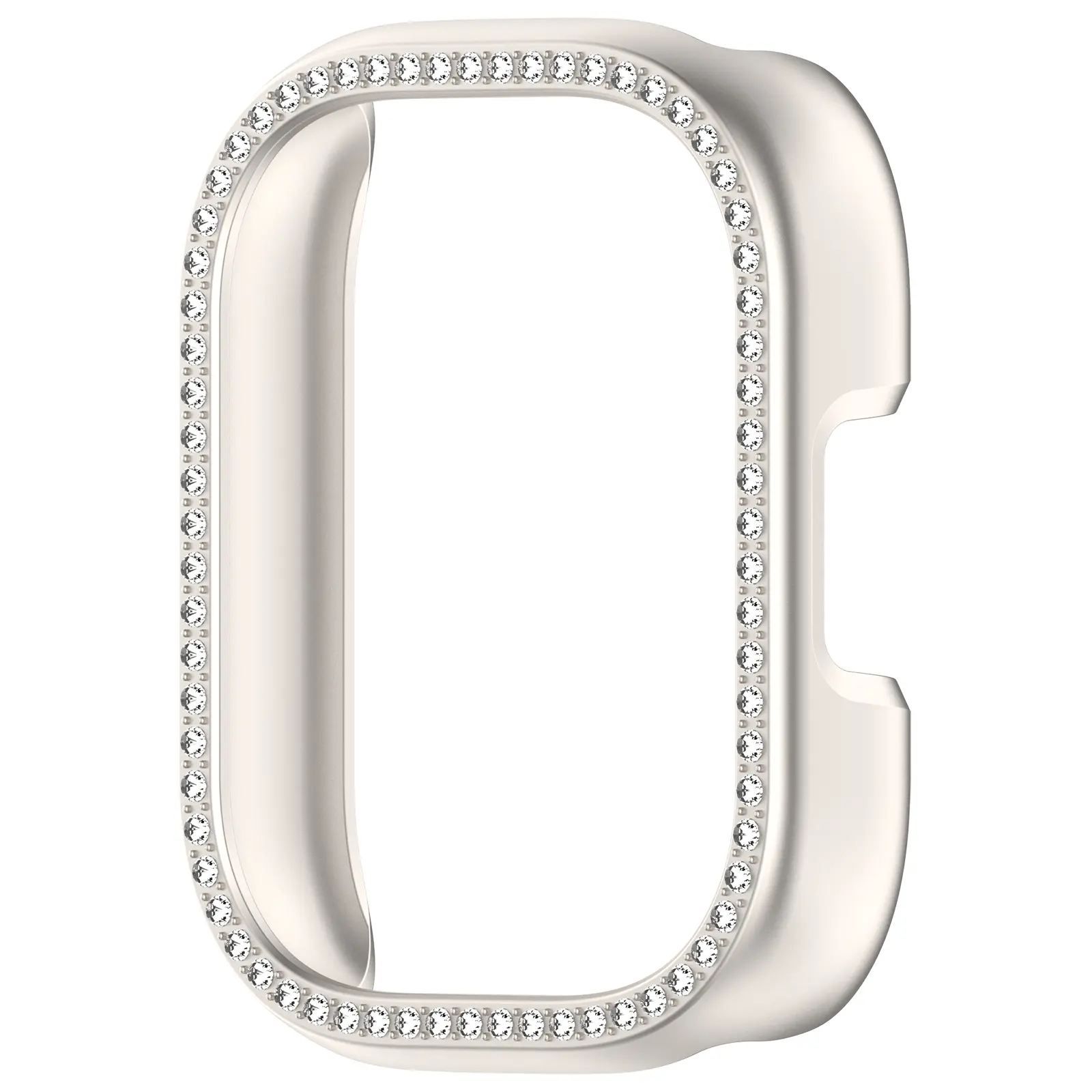 PC Protective Case for Redmi Watch 5 Active Single Row Bling Diamond Hollow Smart Watch Protector Bumper Cover for Redmi Watch5
