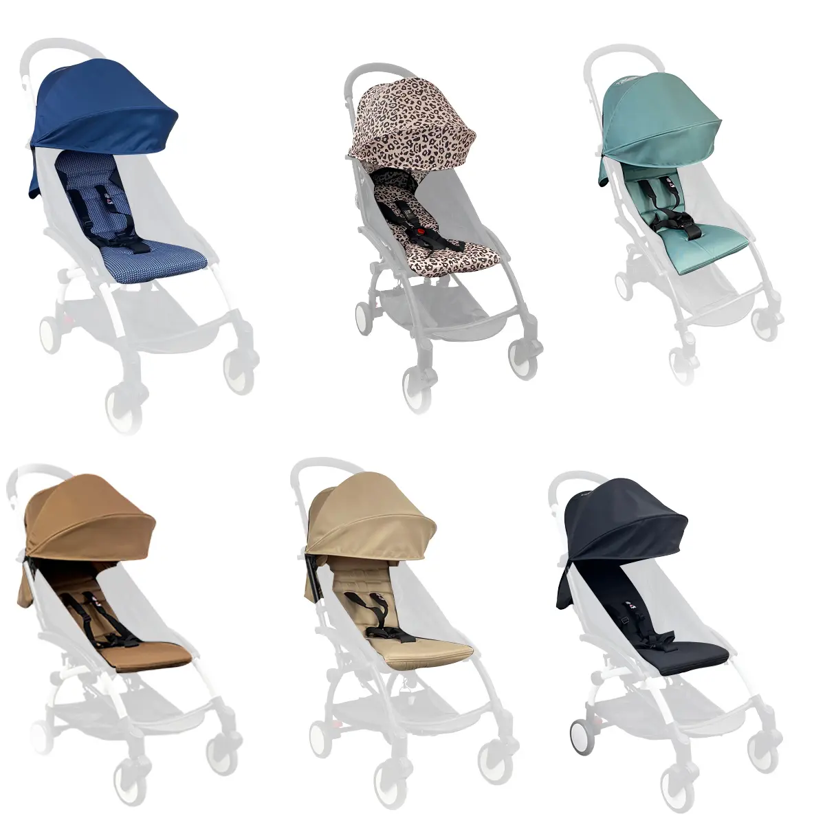 Baby Stroller Replacement Cover Seat Cushion Compatible With YOYO ,YOYO+ ,YOYO2 Strollers ,Waterproof  Back Zipper Pocket