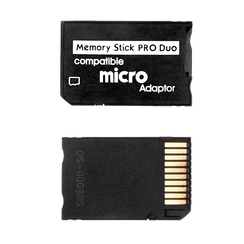 Memory Stick Pro Duo Adapter For PSP 1000/ 2000/ 3000 Micro SD TF to MS Card Adapter Converter Plug and Play