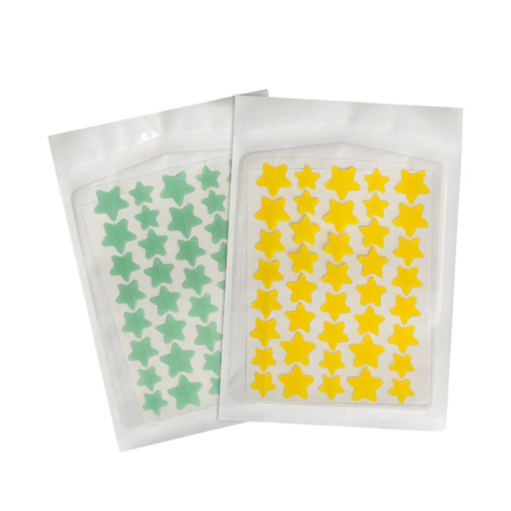 35/40Pcs Colorful Cute Star Heart Shaped Acne Treatment Sticker Invisible Acne Cover Pimple Patch Skin Care