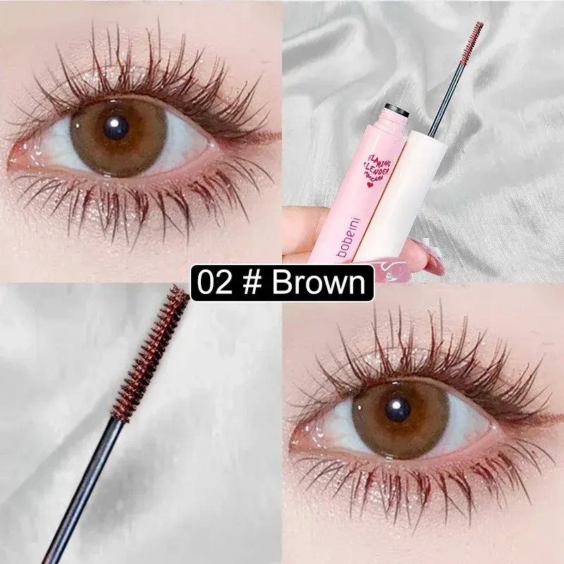 Brown Black 3D Fiber Mascara Makeup Ultra-Fine Brush Lengthens Eyelashes Waterproof Fast Dry Natural Curling Mascaras Comestics