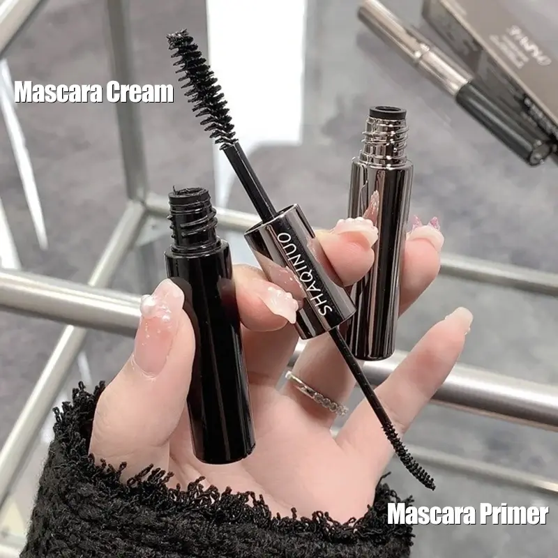 Ultra-Fine Black Brown Mascara Lengthens Eyelashes Extra Volume Waterproof Curling Natural Lashes Mascara Female Cosmetic Makeup