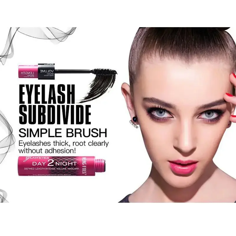 Mascara Black Curled Lashes Lengthens Eyelashes Extra Volume Long Lasting Waterproof Natural Quick Drying Lashes Female Makeup