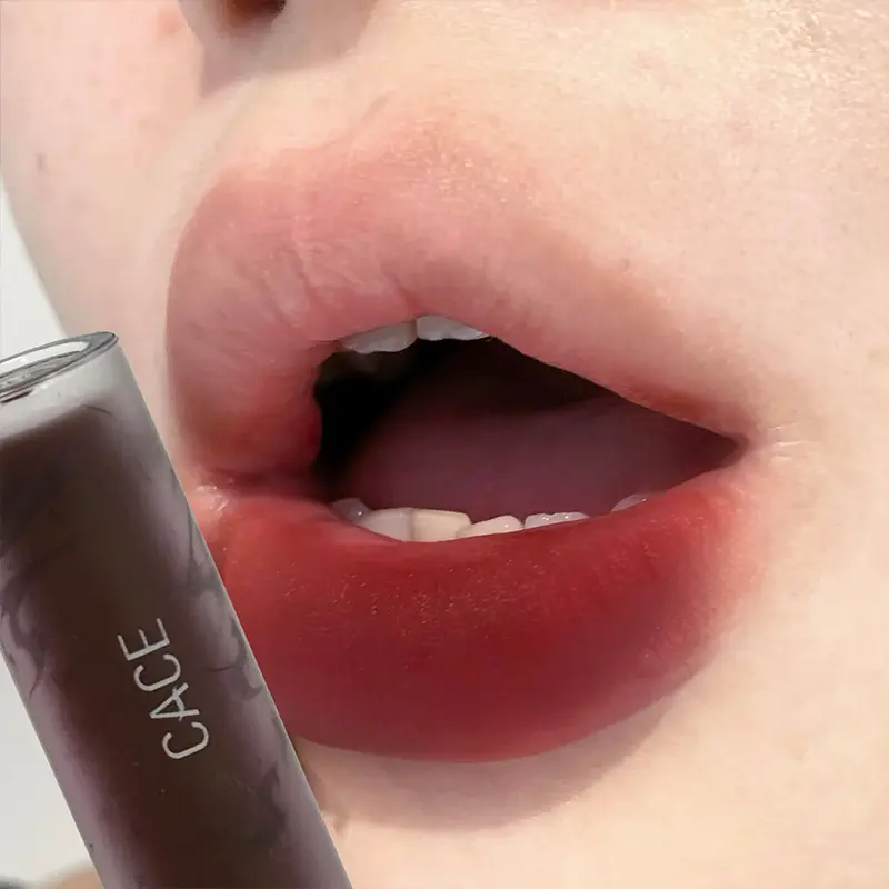 Nude Coffee Brown Matte Lipstick Lasting Natural Orange Toned Lip Tint Waterproof Sexy Red Wine Color Lip Gloss European Make Up