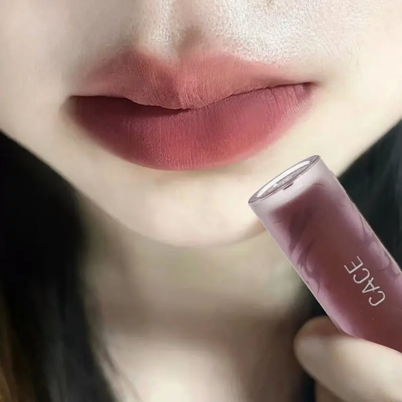 Nude Coffee Brown Matte Lipstick Lasting Natural Orange Toned Lip Tint Waterproof Sexy Red Wine Color Lip Gloss European Make Up
