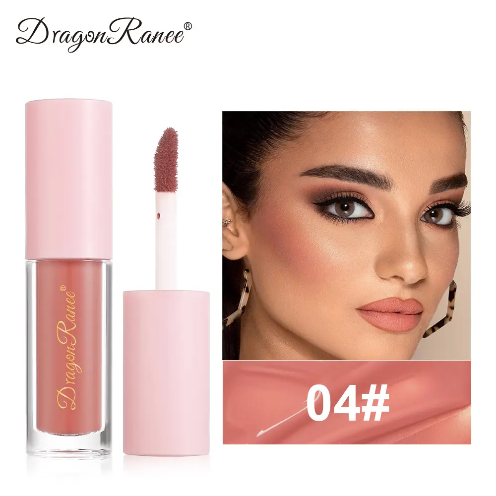8 Colors Liquid Blush Waterproof Sweatproof Brighten Cheeks Rouge Nude Color Matte Contouring Powder Blusher Liquid Face Makeup