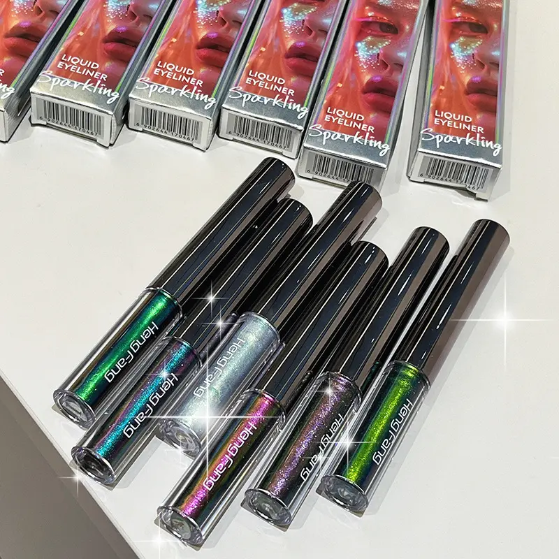 Shiny Chameleon Liquid Eyeliner Waterproof Glitter Pigment Pearl Gloss Eyeliner Makeup Smudge-proof Green Purple Eyeliner Makeup