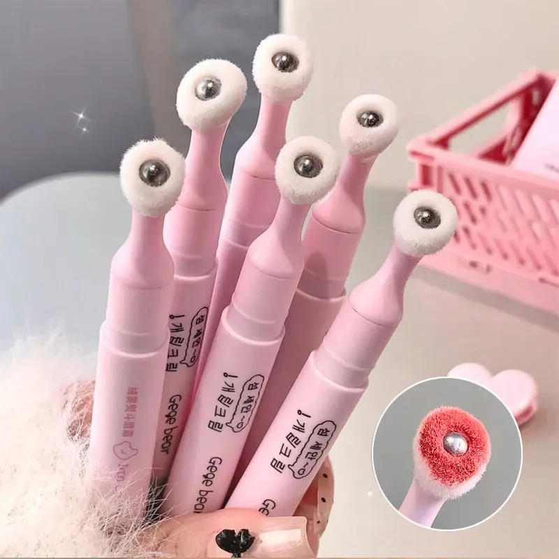 Fluffy Velvet Soft Lip Glaze Liquid Lipstick Cream Nude Matte Rose Red Pigment Waterproof Long Lasting Dye Cheek Lip Tint Paste