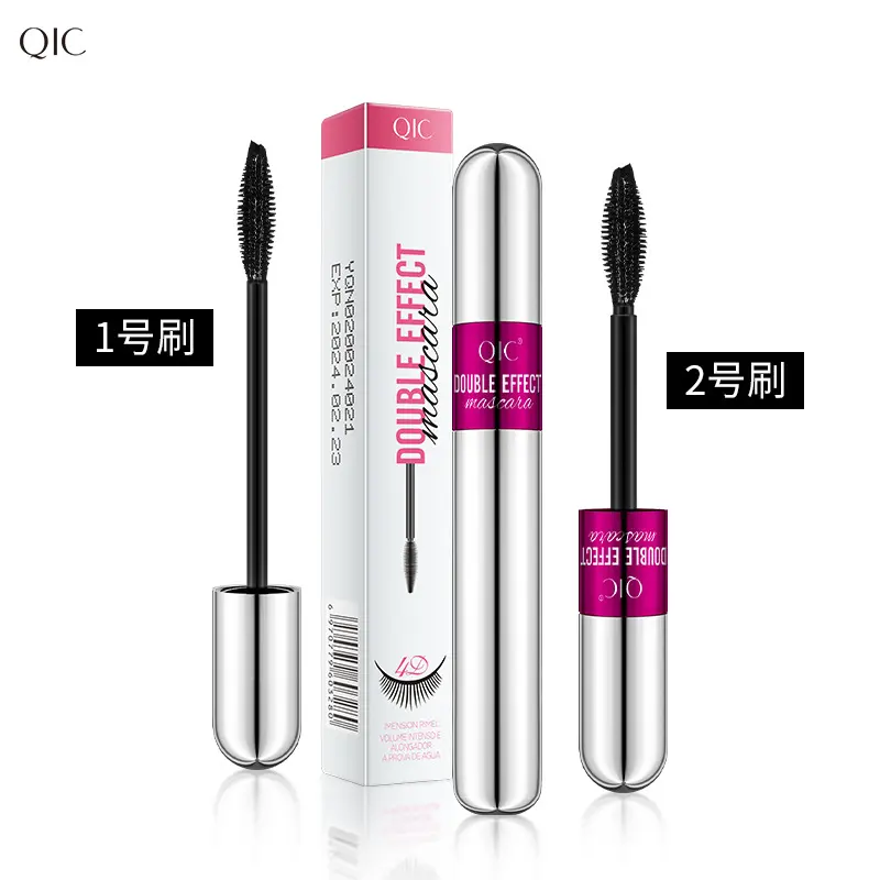Rimel 4D Silk Fiber Eyelash Mascara Waterproof Long-Lasting Extra Volume Lengthening Lash Thick Eyelash Black Mascara Cosmetics