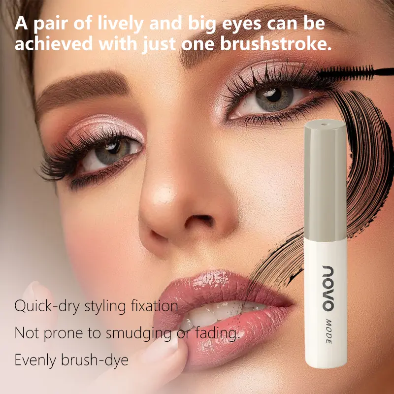 Black Mascara, Waterproof & Long-Lasting, Volumizing and Curling, Suitable for Mascara Base and Everyday Look