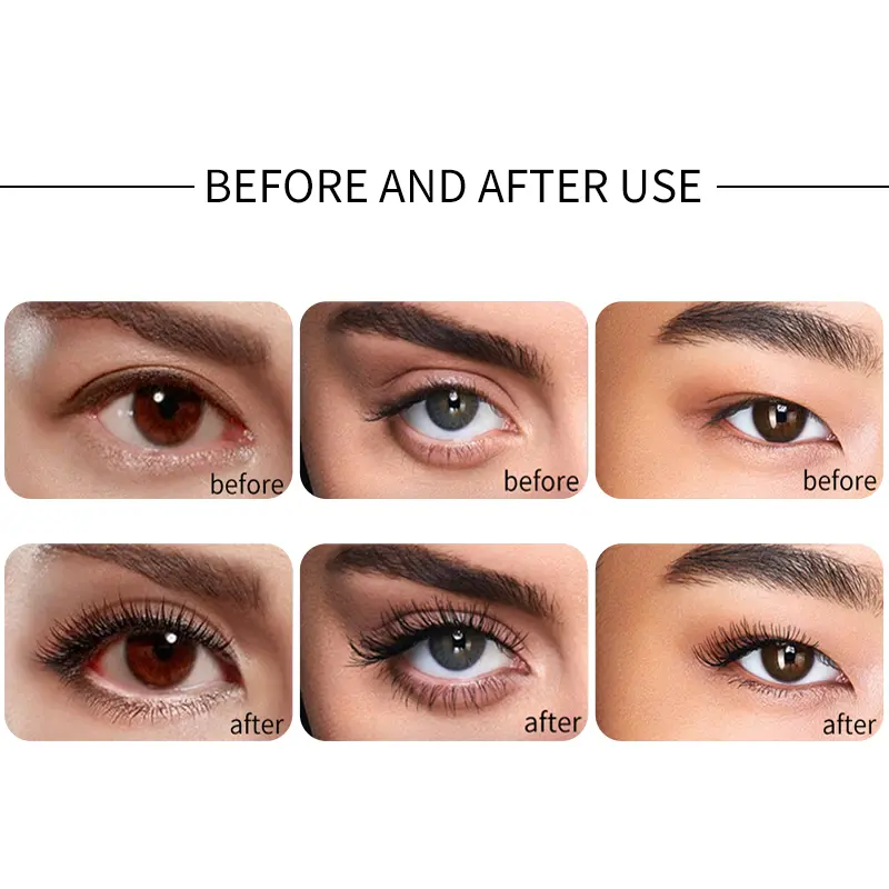 Rimel 4D Silk Fiber Eyelash Mascara Waterproof Long-Lasting Extra Volume Lengthening Lash Thick Eyelash Black Mascara Cosmetics