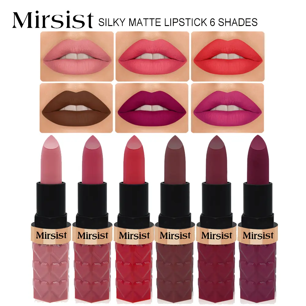 Waterproof Dark Matte Chestnut Lipstick Velvety Smooth Lasting Rich Pigment Everyday Makeup Moisturizing Non Stick Cup Lip Stick