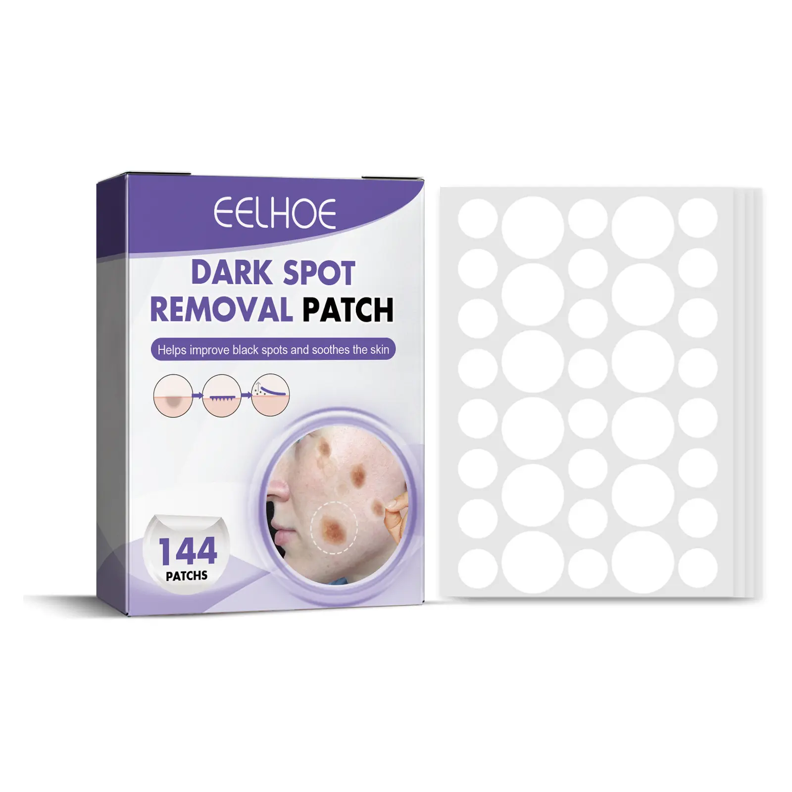 Dark S-pot Removal Patch Freckles Blackhead Remover Shrink Pores Cleansing Lightening Melanin Pigment Cover Marks Pimple Patch