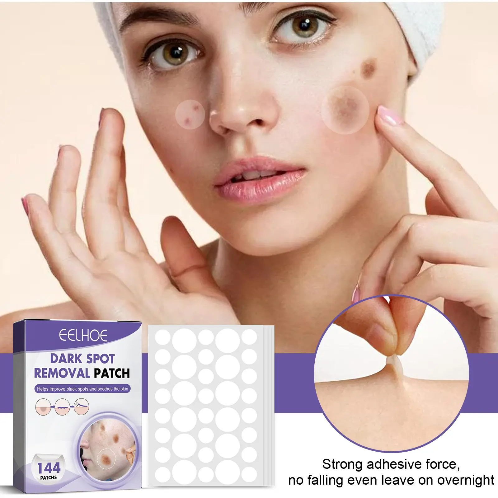 Dark S-pot Removal Patch Freckles Blackhead Remover Shrink Pores Cleansing Lightening Melanin Pigment Cover Marks Pimple Patch