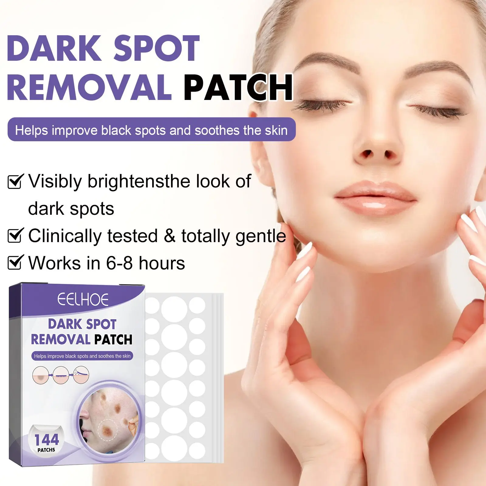 Dark S-pot Removal Patch Freckles Blackhead Remover Shrink Pores Cleansing Lightening Melanin Pigment Cover Marks Pimple Patch
