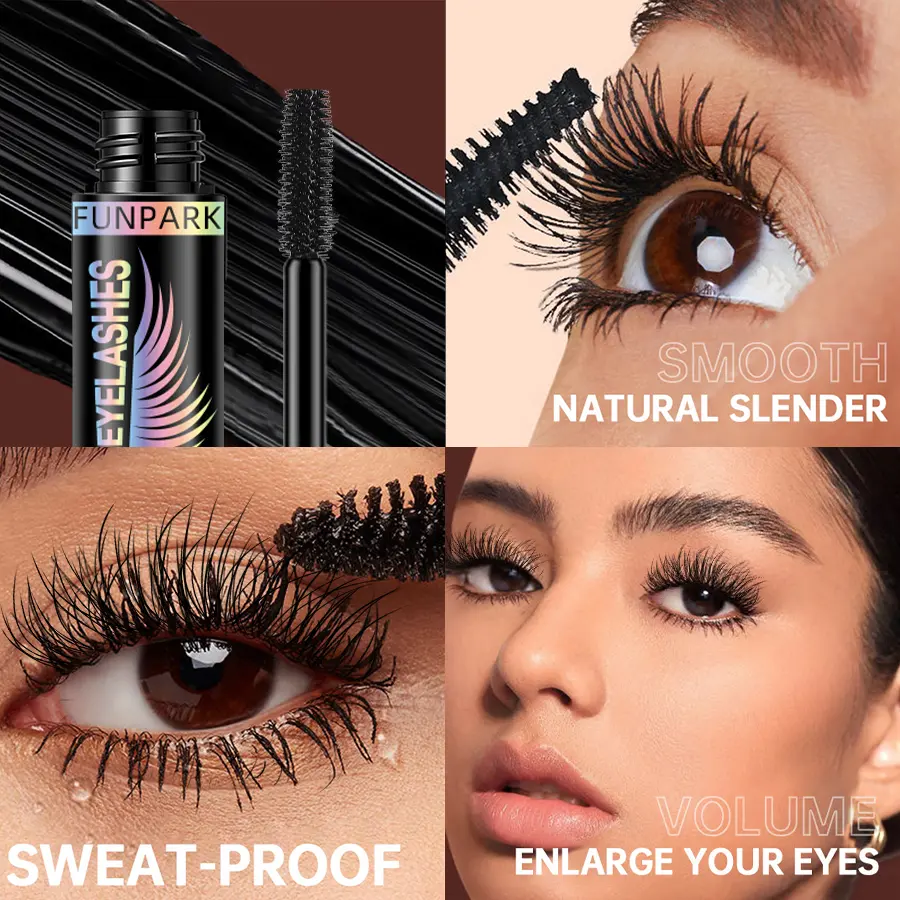 1pc Waterproof 4D Mascara Thick Long Smudge-proof Plump Curling Large Eye Makeup Black Lash Eyelash Extension for Women Cosmetic