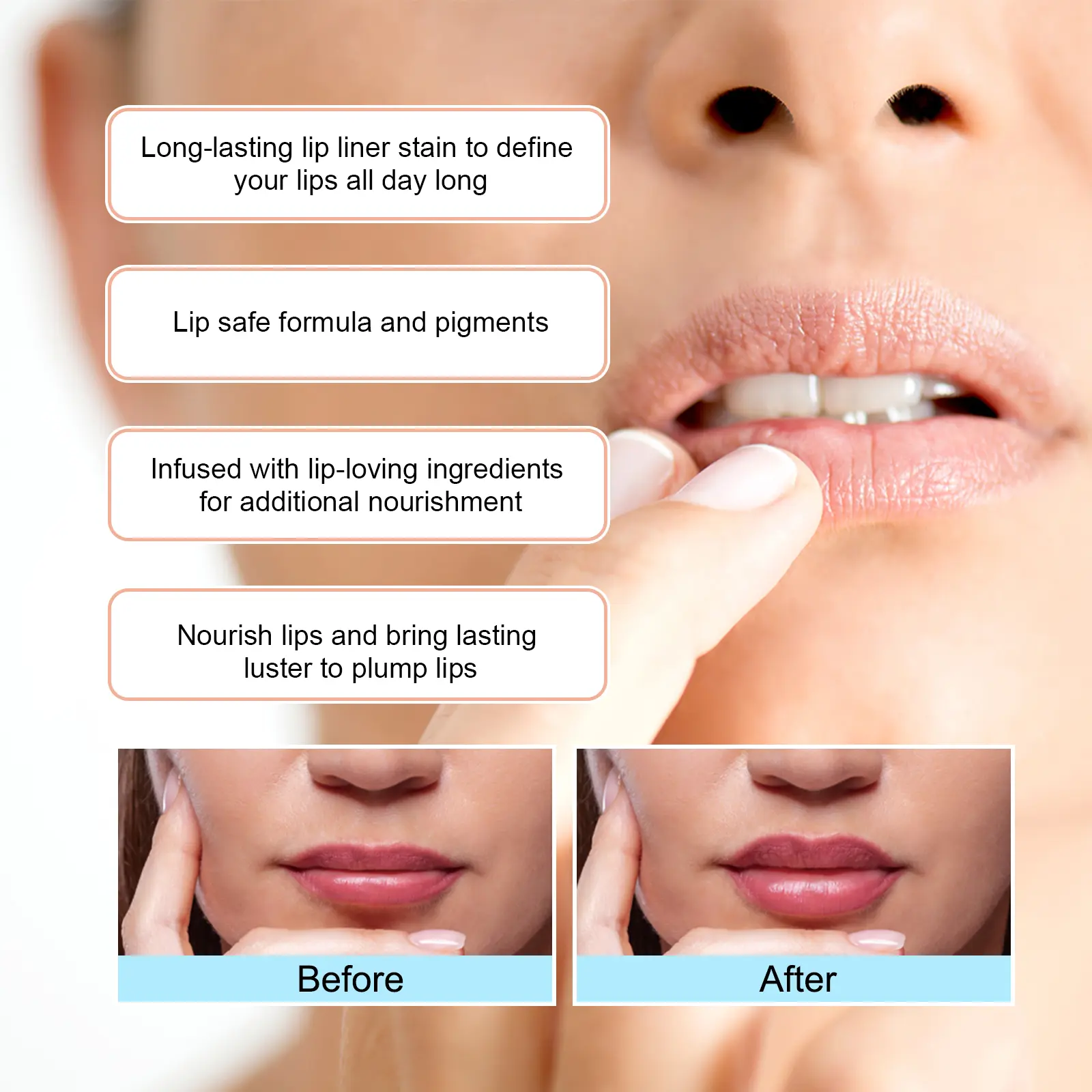 Peel Off Lip Liner Waterproof Long Lasting Lipliner Pencil Moisturising Lips Gloss Tattoo Lipgloss Lipsticks Cosmetic