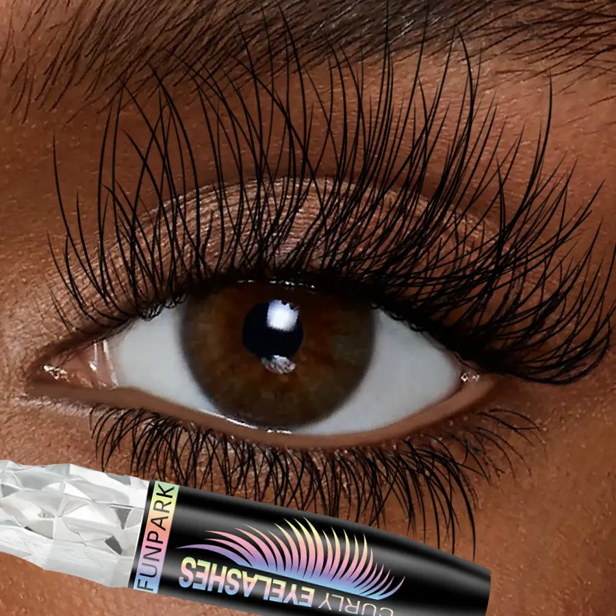 1pc Waterproof 4D Mascara Thick Long Smudge-proof Plump Curling Large Eye Makeup Black Lash Eyelash Extension for Women Cosmetic