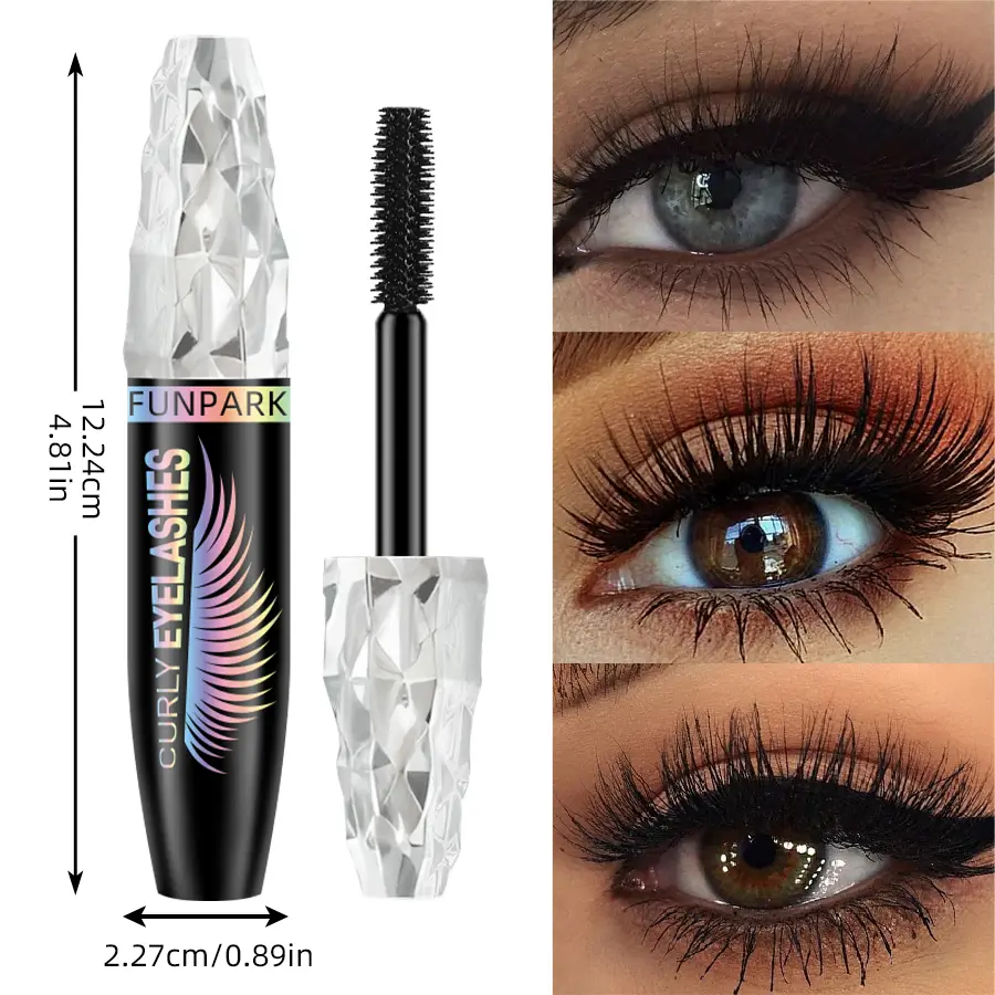 1pc Waterproof 4D Mascara Thick Long Smudge-proof Plump Curling Large Eye Makeup Black Lash Eyelash Extension for Women Cosmetic