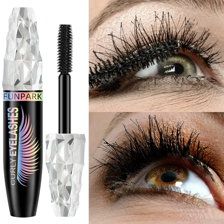 1pc Waterproof 4D Mascara Thick Long Smudge-proof Plump Curling Large Eye Makeup Black Lash Eyelash Extension for Women Cosmetic