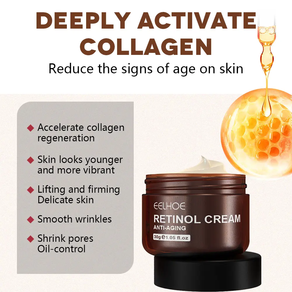 Anti Wrinkle Facial Cream Retinol Original Remove Wrinkles Lifting Firming Cream Reduce Fine Lines Brightening Skin Care