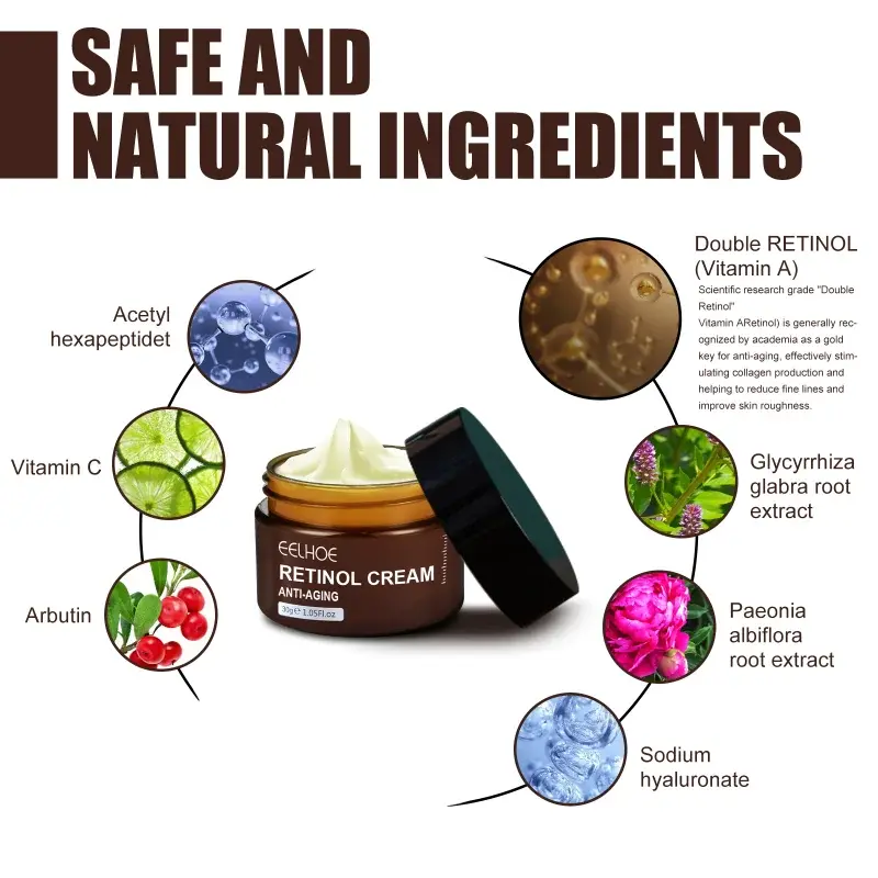 Anti Wrinkle Facial Cream Retinol Original Remove Wrinkles Lifting Firming Cream Reduce Fine Lines Brightening Skin Care