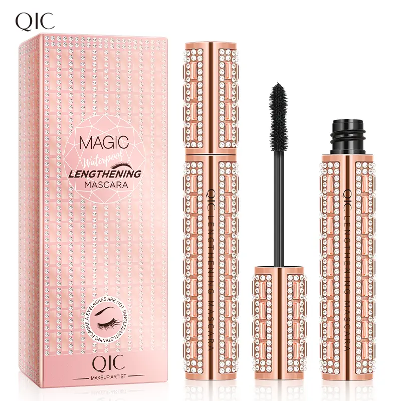 Waterproof Luxury Mascara with Super Long Curl, Thick and Dramatic Extension Smudge Proof Elongate Eyelashes Makeup