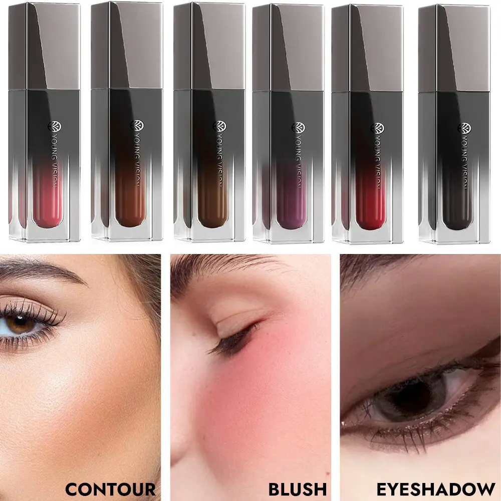 Matte Ink Liquid Lipstick Lasting Velvet Nude Lip Gloss Eyeshadow Blush Contour Non-stick Waterproof Lips Tint Waterproof Makeup
