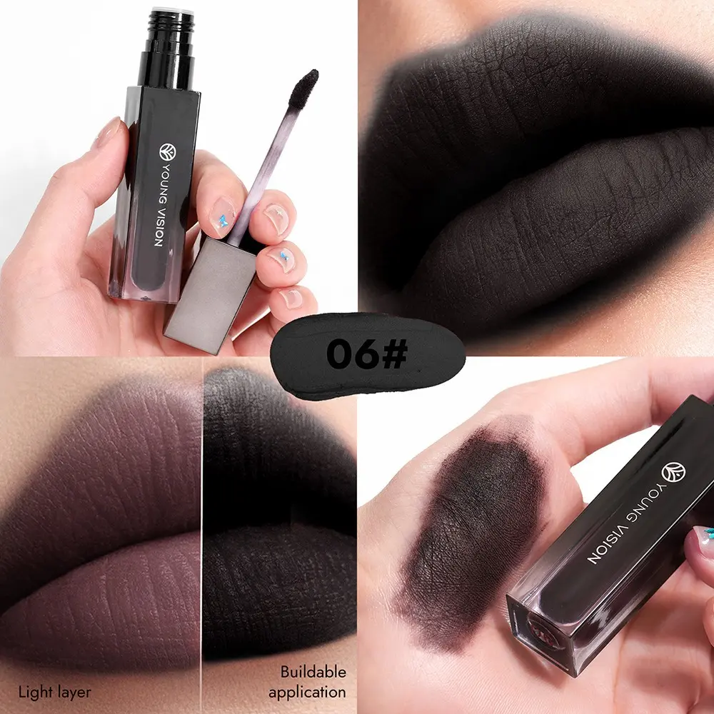 Matte Ink Liquid Lipstick Lasting Velvet Nude Lip Gloss Eyeshadow Blush Contour Non-stick Waterproof Lips Tint Waterproof Makeup