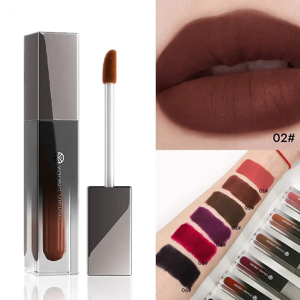 Matte Ink Liquid Lipstick Lasting Velvet Nude Lip Gloss Eyeshadow Blush Contour Non-stick Waterproof Lips Tint Waterproof Makeup