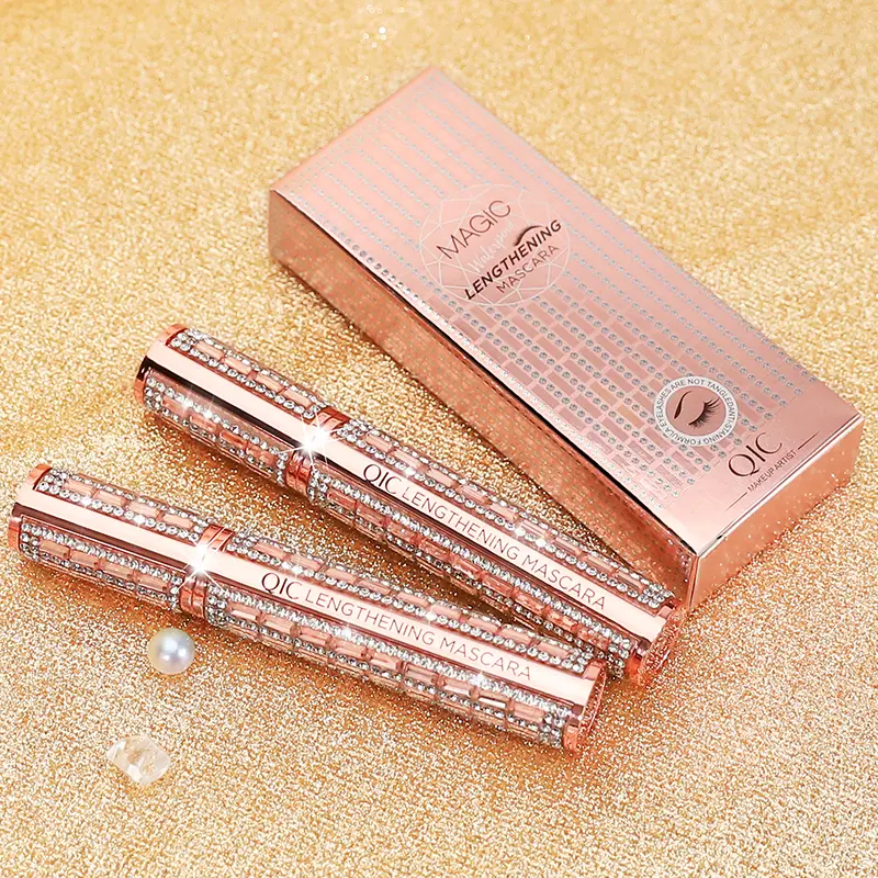 Waterproof Luxury Mascara with Super Long Curl, Thick and Dramatic Extension Smudge Proof Elongate Eyelashes Makeup