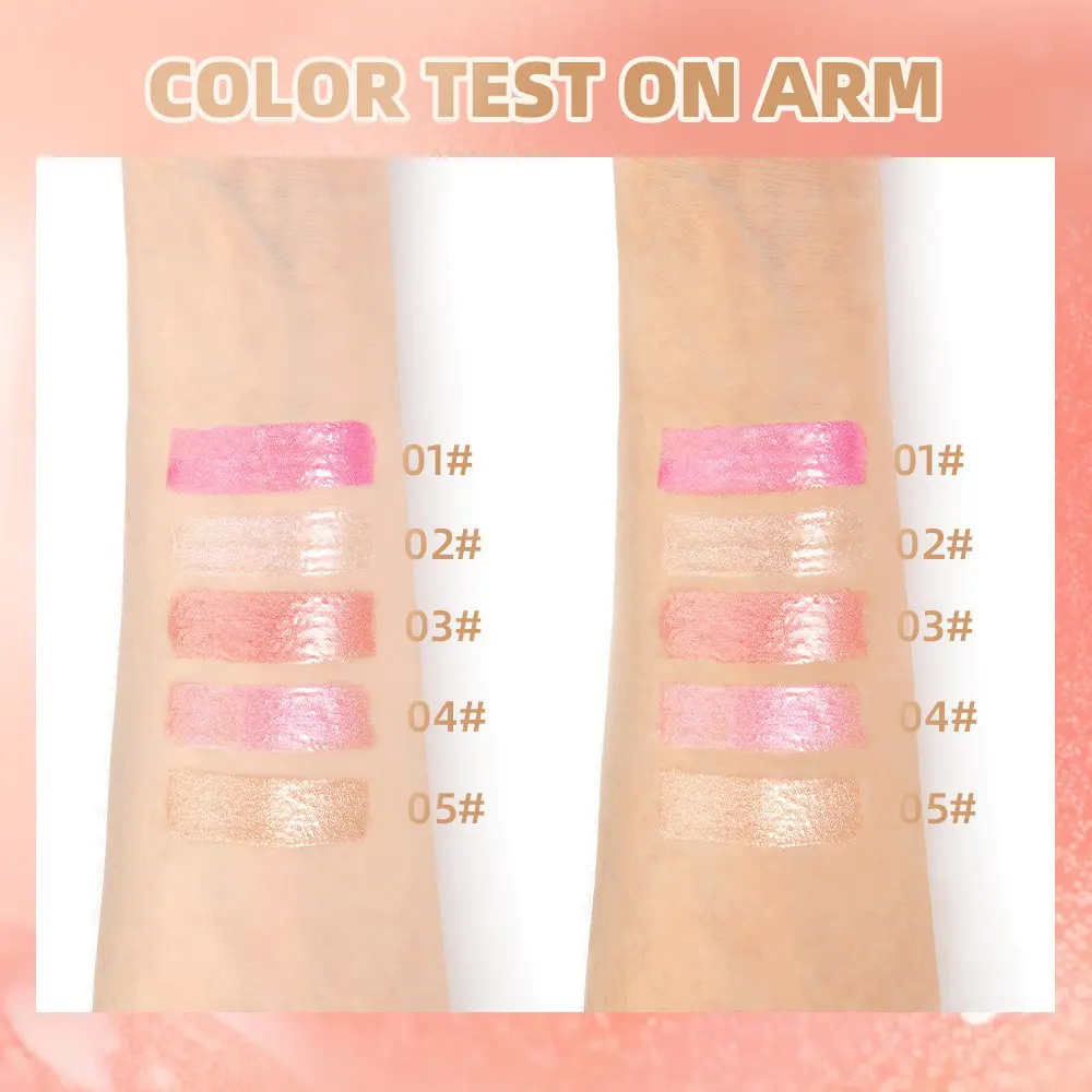 Crystal Pink Glitter Lip Gloss Diamond Moisturizing Waterproof Sparkling Glass Liquid Lipstick Makeup Nude Mirror Shiny Lip Tint
